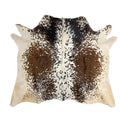 Shadow-Glaze Genuine Cowhide Rug Brown & White