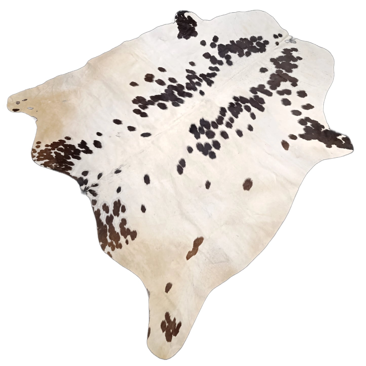 Genuine Natural Cowhide Rug Brown & White