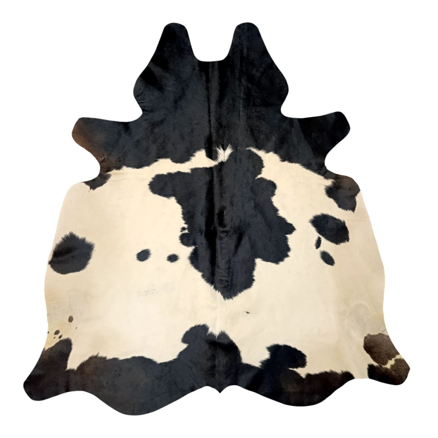 Snow & Shadow Genuine Natural Cowhide Rug Black Speckled