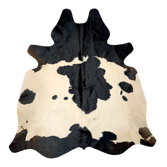 Snow & Shadow Genuine Natural Cowhide Rug Black Speckled