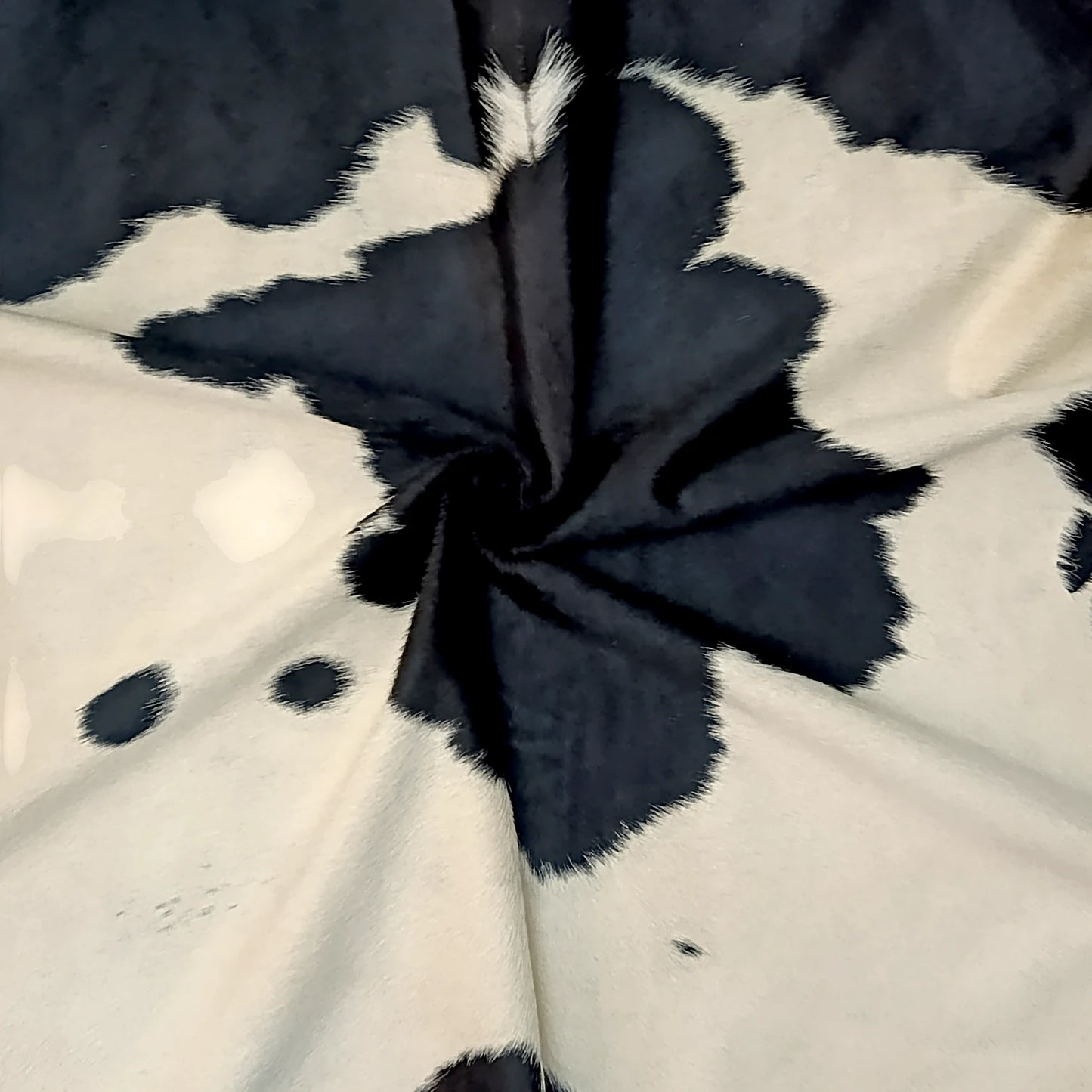 Snow & Shadow Genuine Natural Cowhide Rug Black Speckled