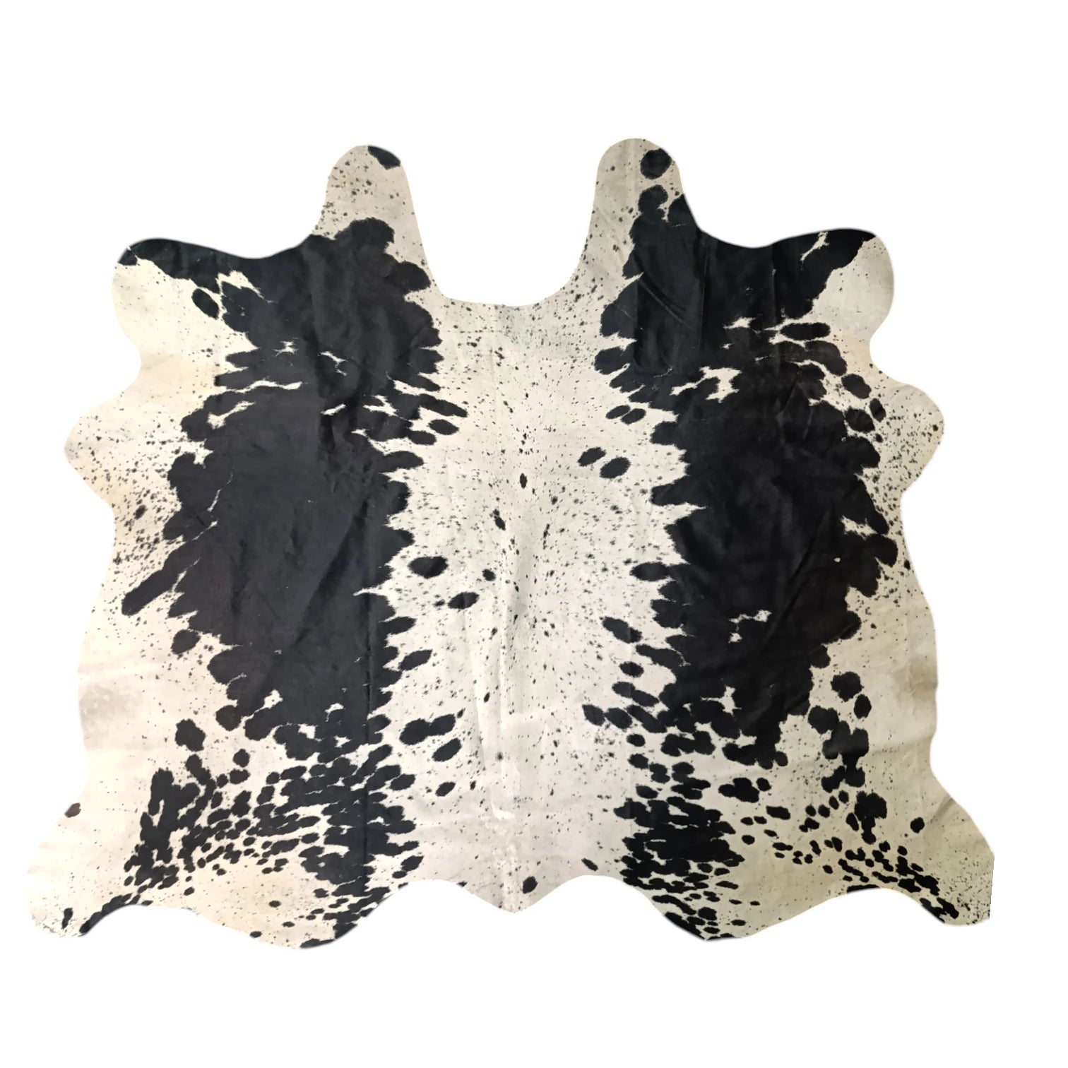 Premium Black Salt and pepper, Black salt and pepper Brazilian Cowhide Rug