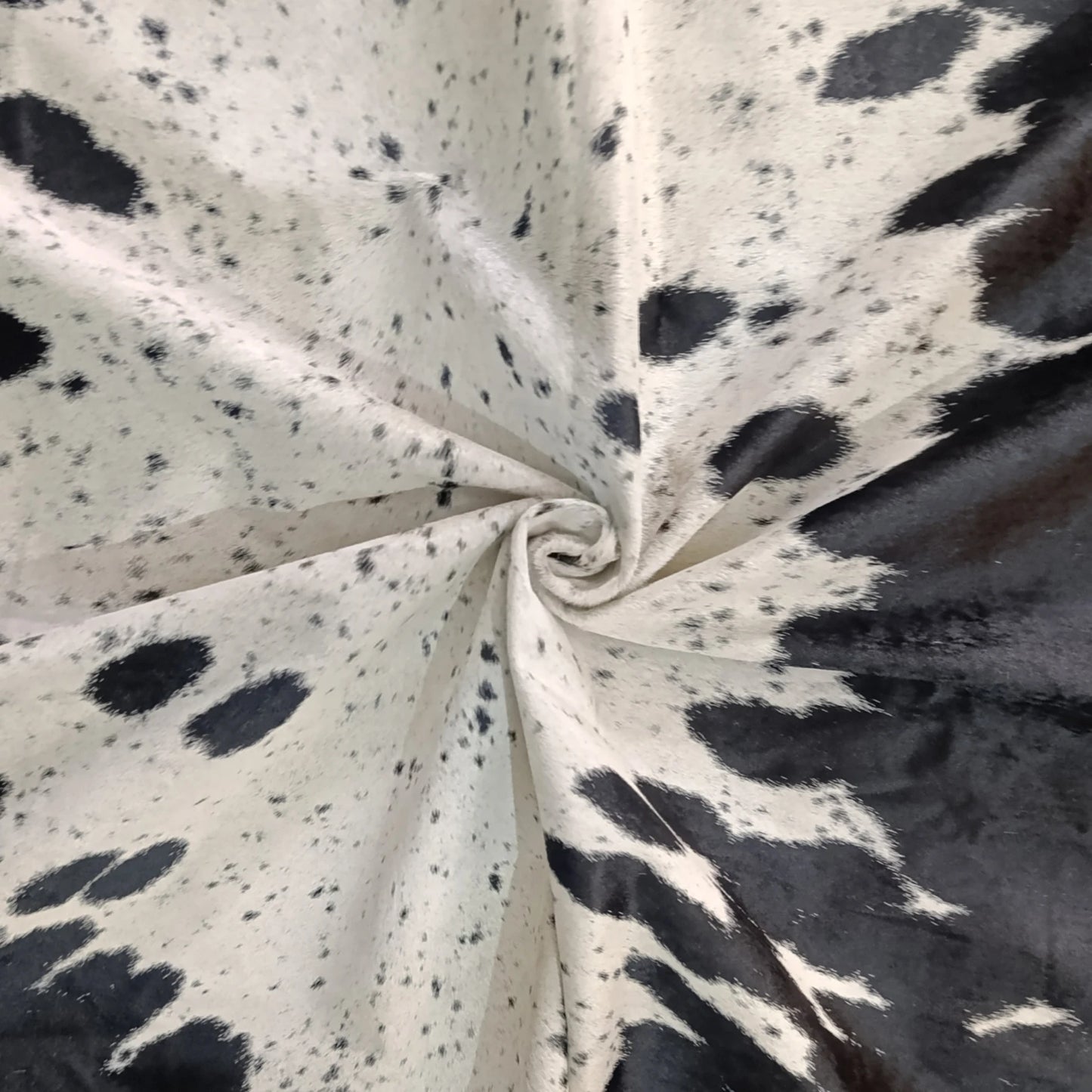 Premium Black Salt and pepper, Black salt and pepper Brazilian Cowhide Rug