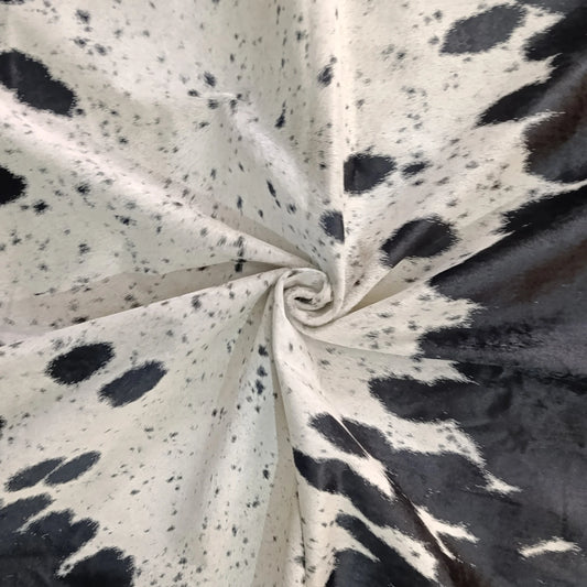 Premium Black Salt and pepper, Black salt and pepper Brazilian Cowhide Rug
