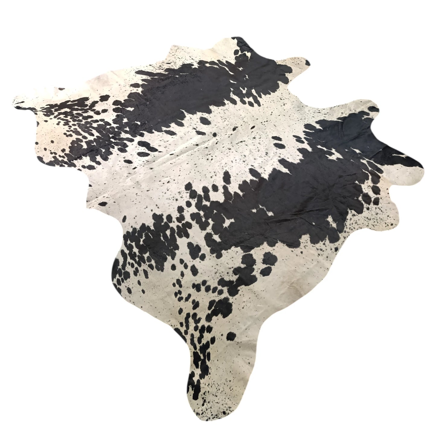 Premium Black Salt and pepper, Black salt and pepper Brazilian Cowhide Rug