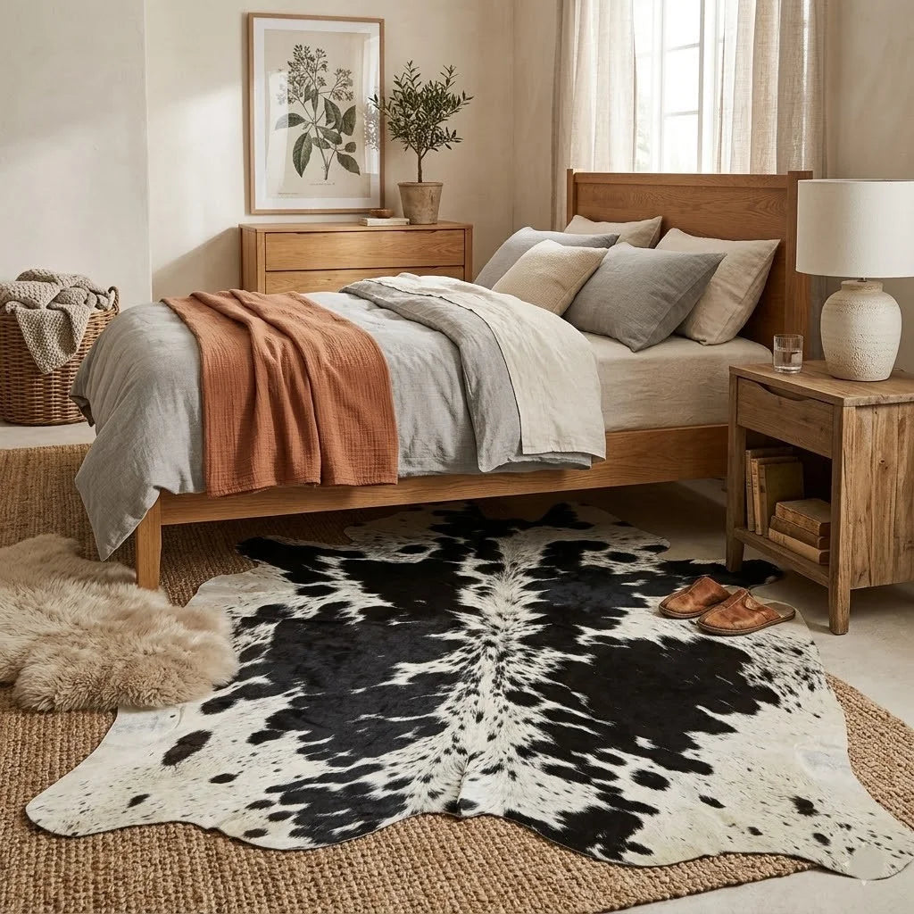 Premium Brazilian Cowhide Rug Salt and pepper