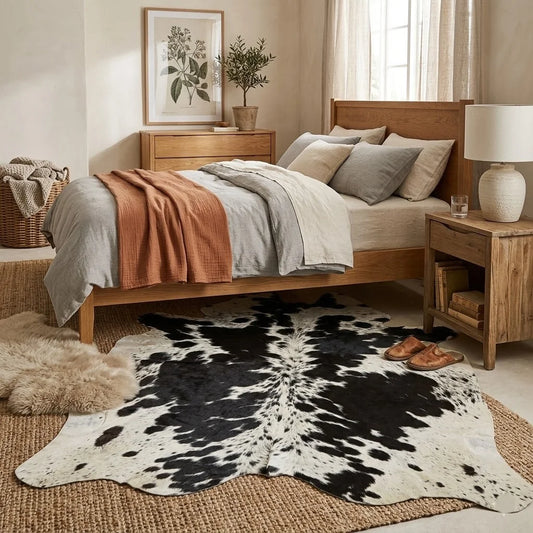 Premium Brazilian Cowhide Rug Salt and pepper