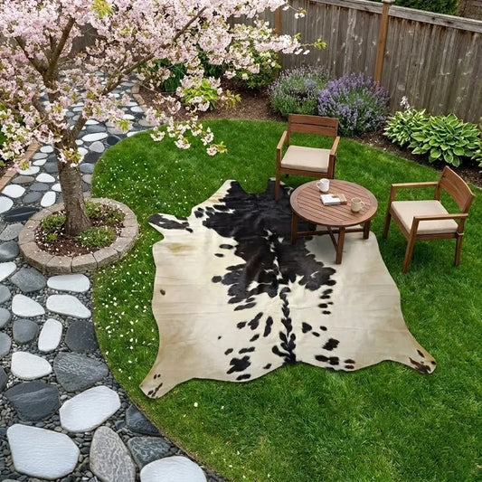Premium Brazilian Cowhide Rug Black Salt and pepper