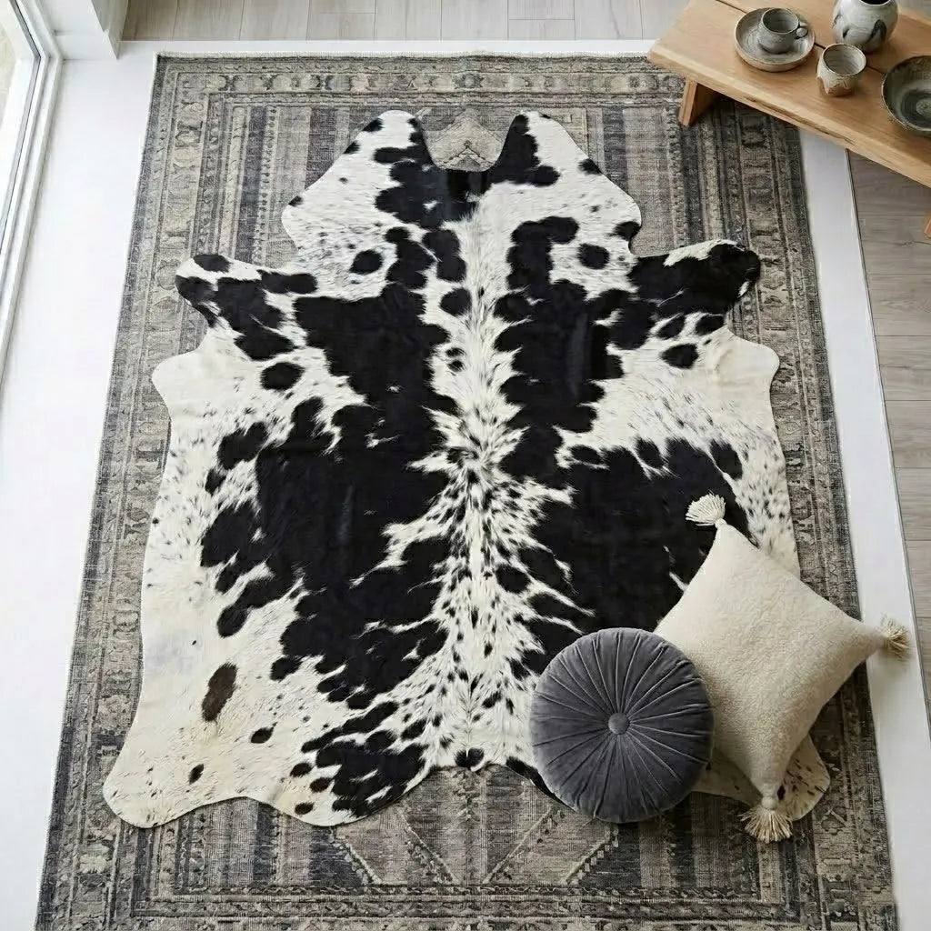 Premium Brazilian Cowhide Rug Salt and pepper