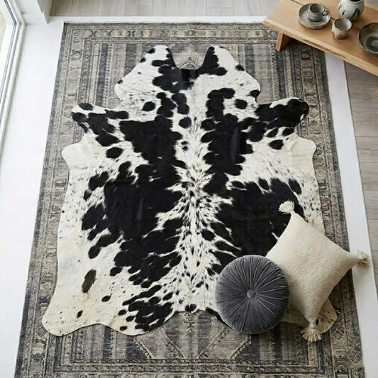 Premium Brazilian Cowhide Rug Salt and pepper